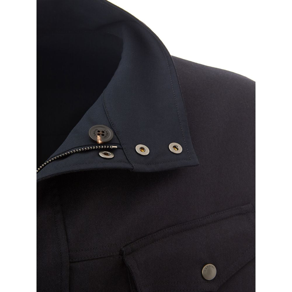 Lardini Blue Wool Men's Coat