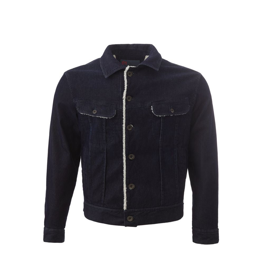 Lardini Blue Cotton Denim Men's Jacket