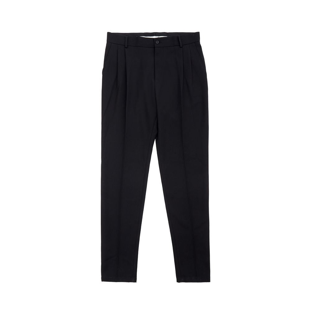 Dolce & Gabbana Black Polyester Dress Men's Pants