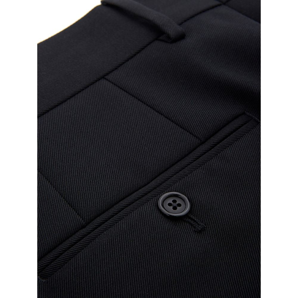 Dolce & Gabbana Black Polyester Dress Men's Pants