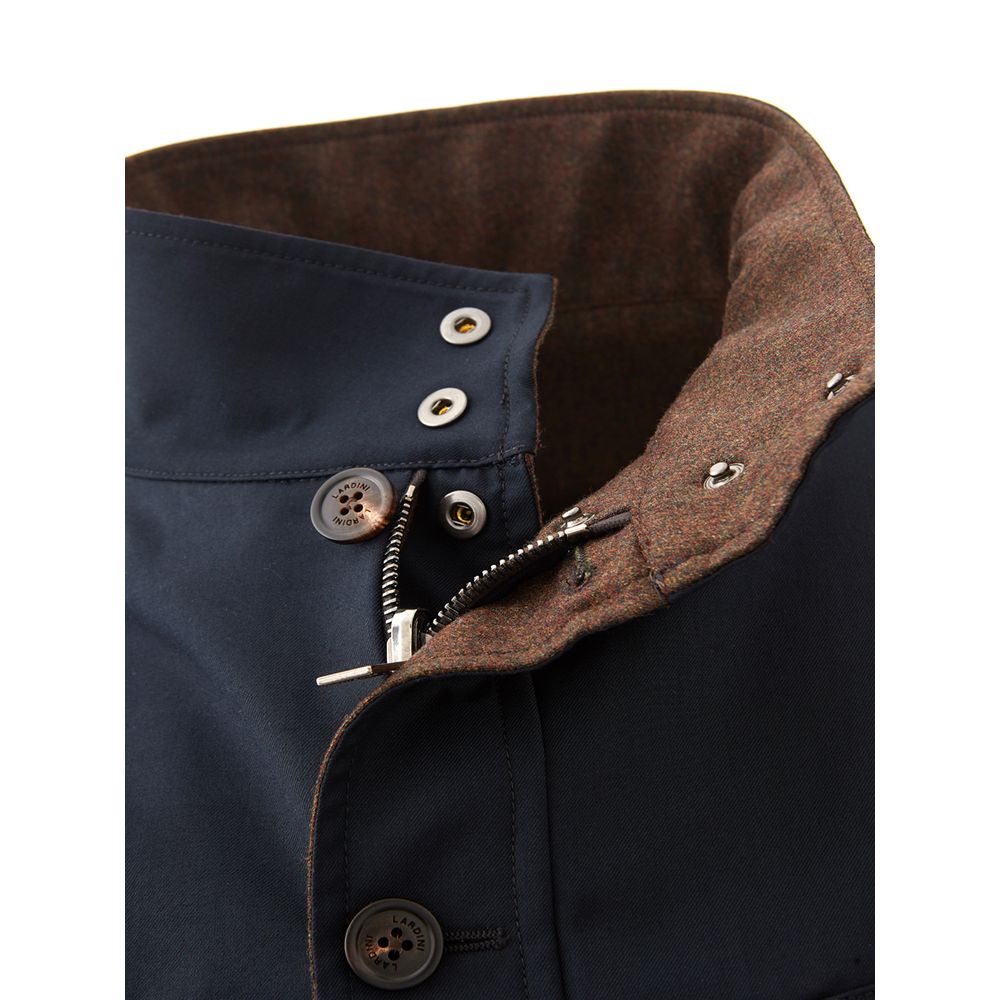 Lardini Blue Wool Men's Coat