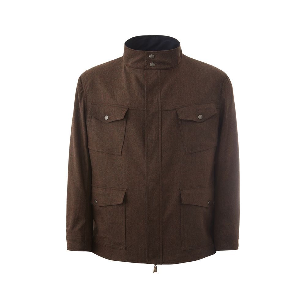 Lardini Blue Wool Men's Coat