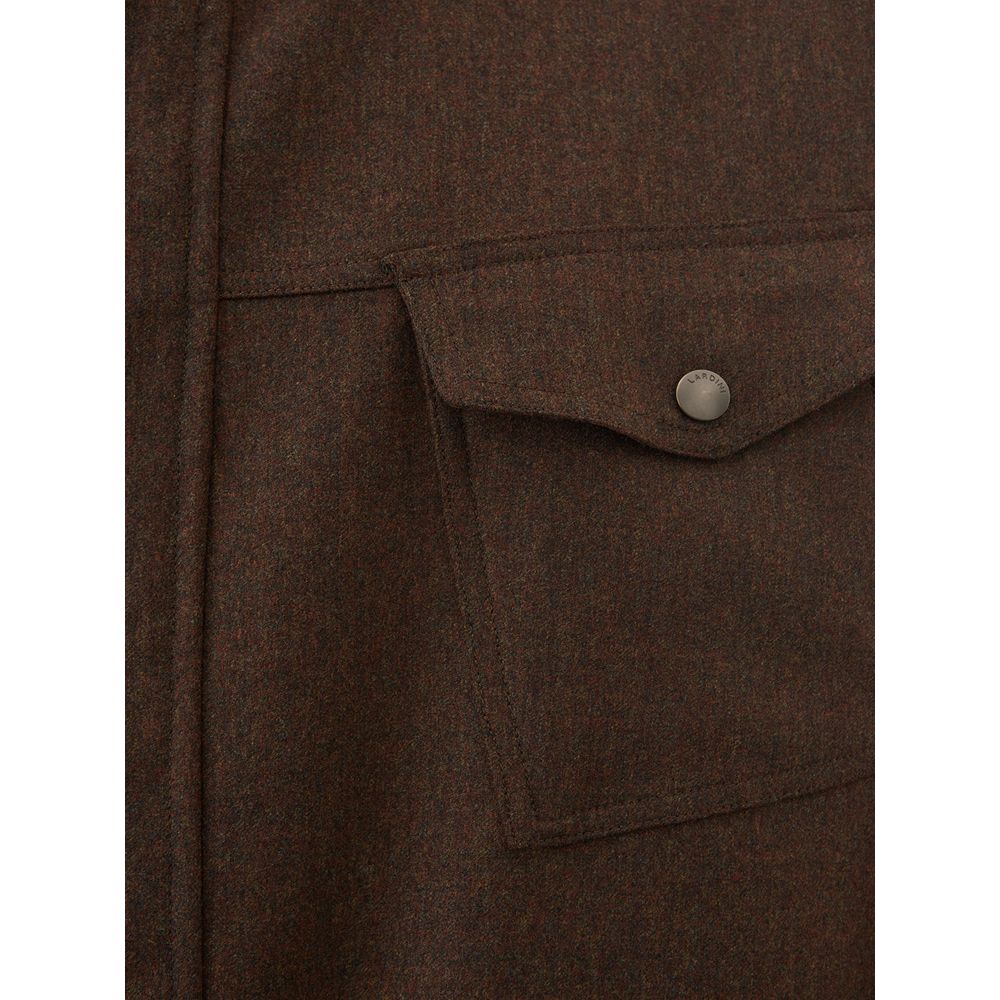 Lardini Blue Wool Men's Coat