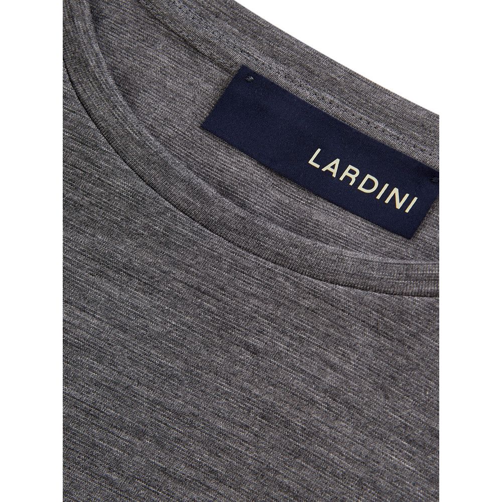 Lardini Gray Wool Men's T-Shirt