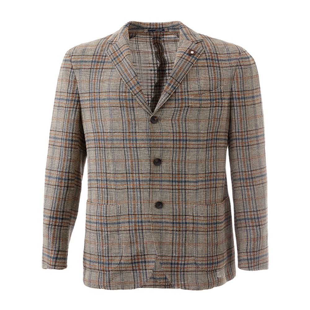 Lardini Multicolor Linen Men's Blazer