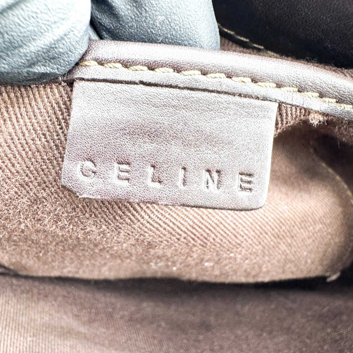 Celine Boogie Calfskin Black Leather Handbag (Pre-Owned)