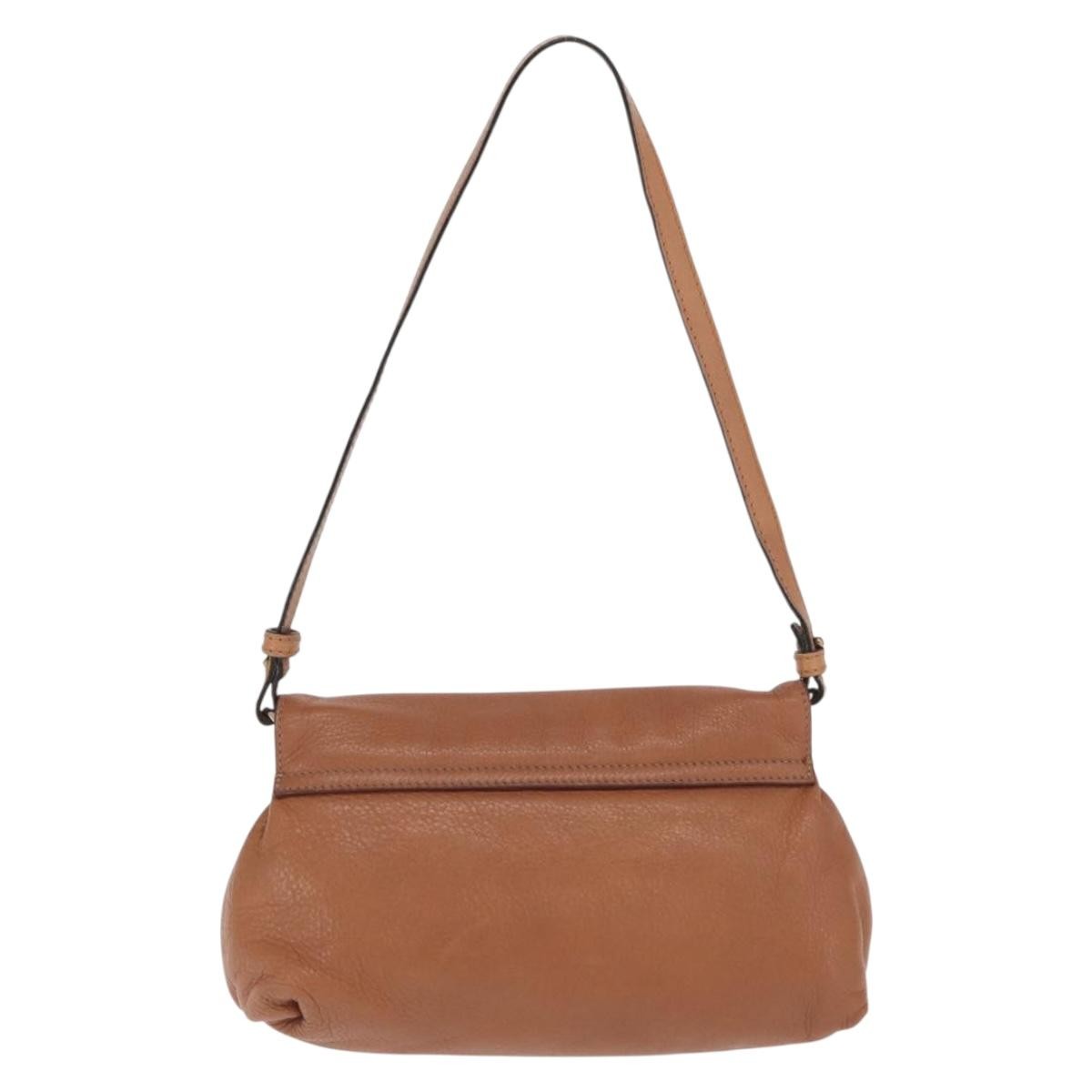 Chloe Lily Leather Brown Leather Shoulder Bag Bag (Pre-Owned)