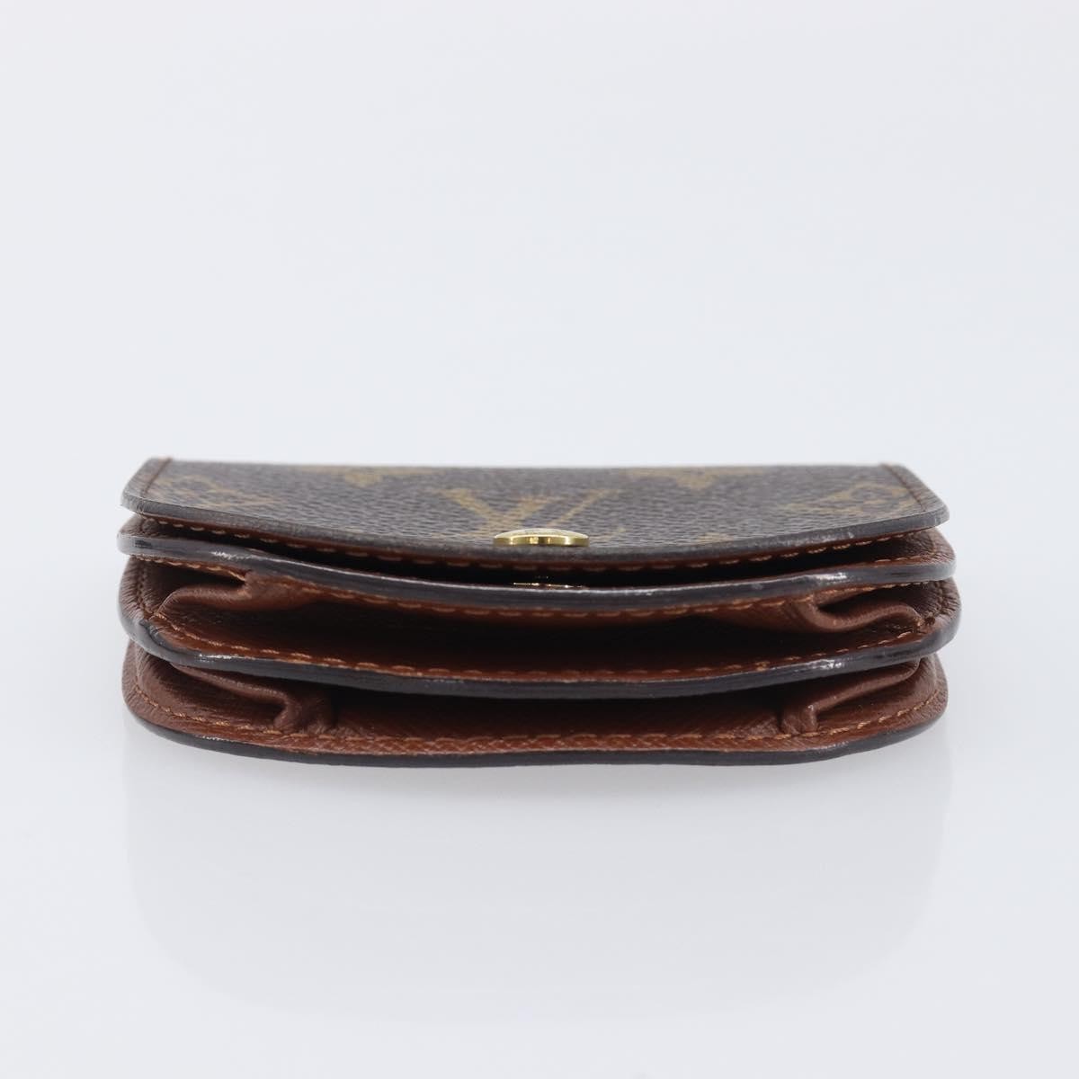 Louis Vuitton Porte Monnaie Gousset Canvas Brown Canvas Wallets Accessory (Pre-Owned)