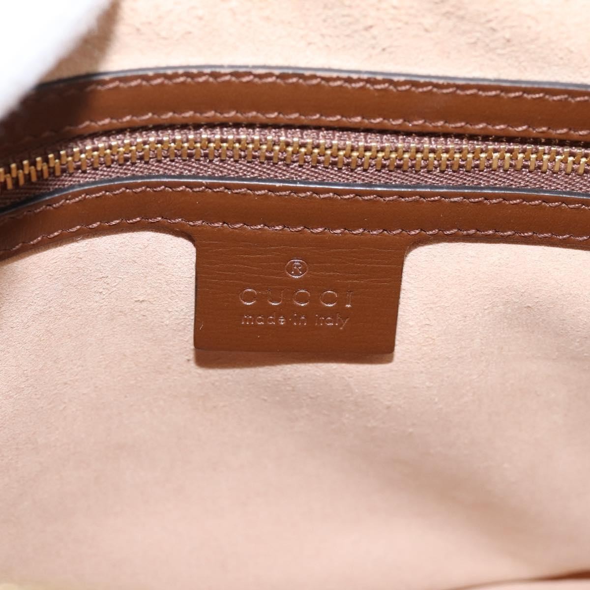 Gucci Horsebit 1955 Flap Pocket Camera Gg Coated Canvas And Leather Beige Canvas Shoulder Bag Bag (Pre-Owned)