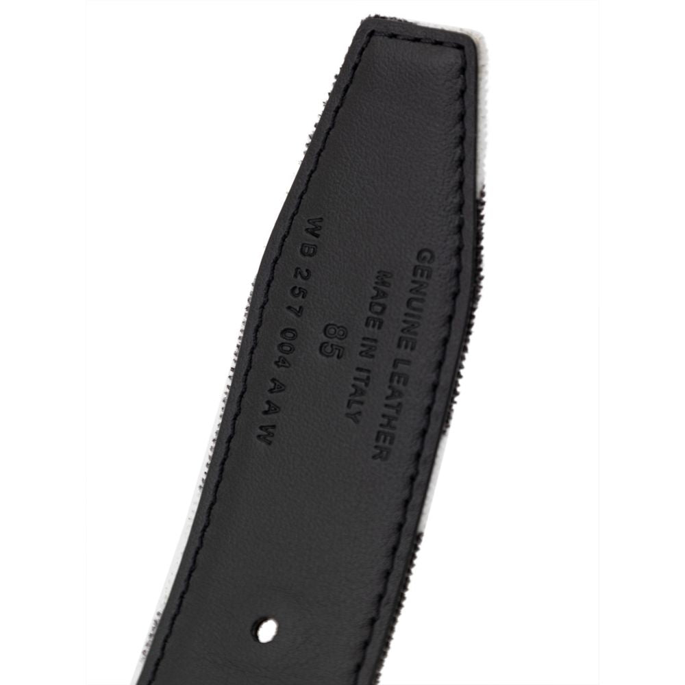 Tom Ford Black And White Leather Regular Women's Belt