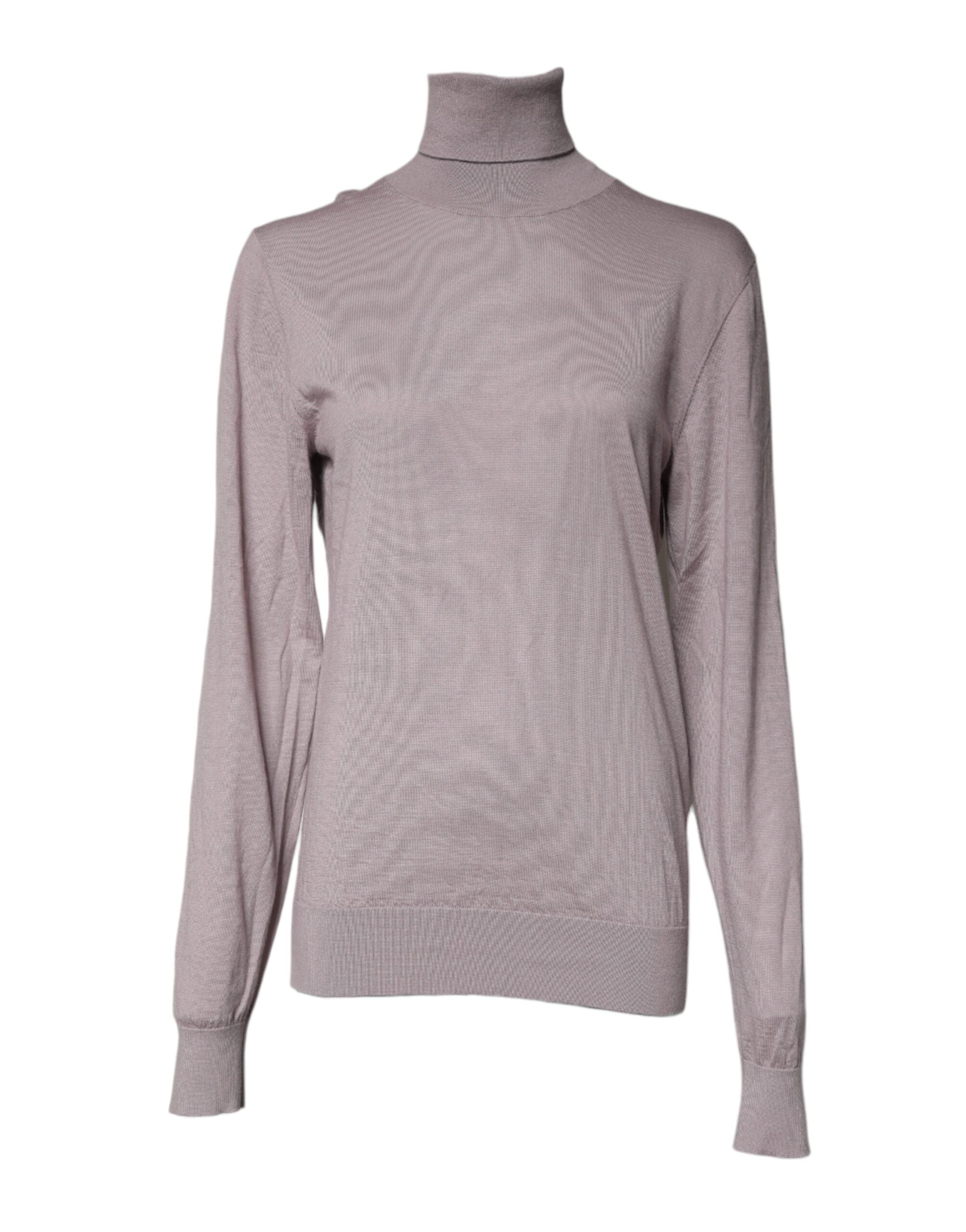 Dolce & Gabbana Brown Cashmere Turtleneck Pullover Men's Sweater (Pre-Owned)