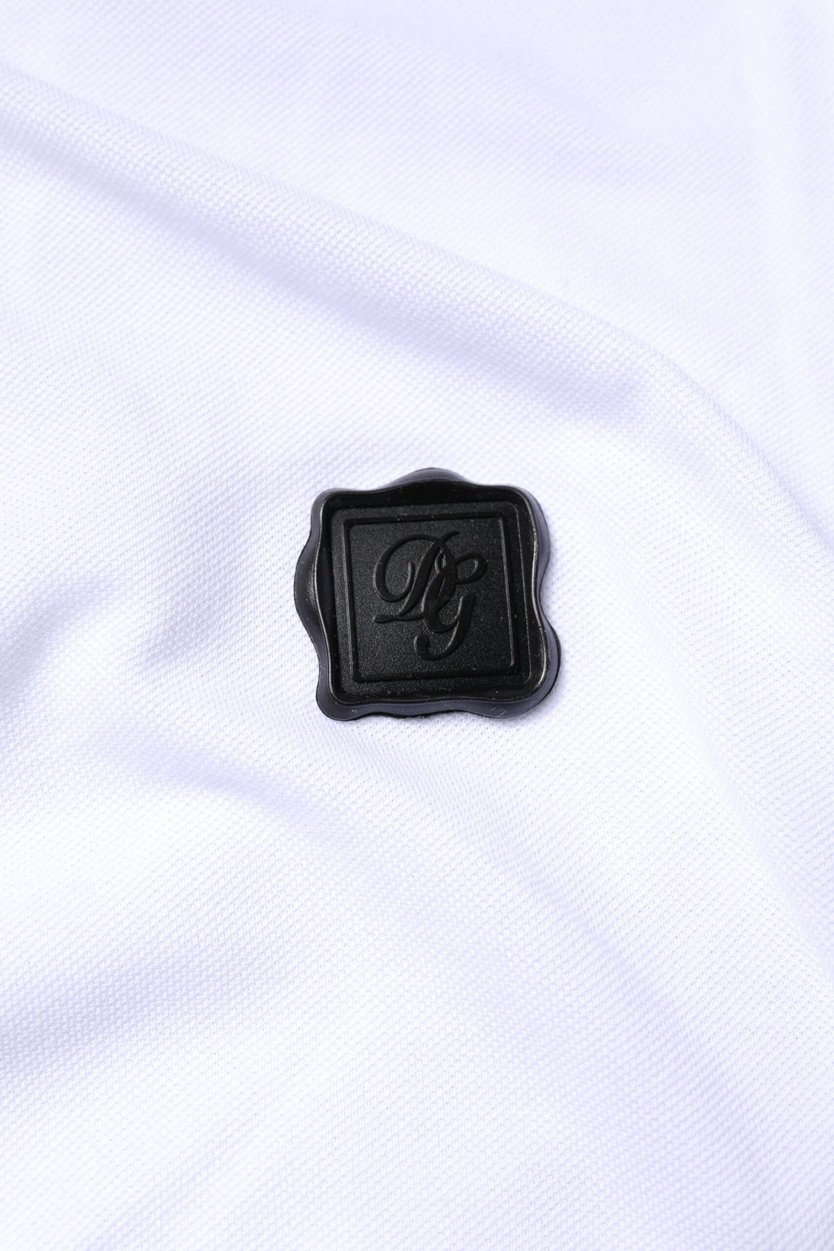Dolce & Gabbana White Cotton Logo Collared Polo Men's T-shirt