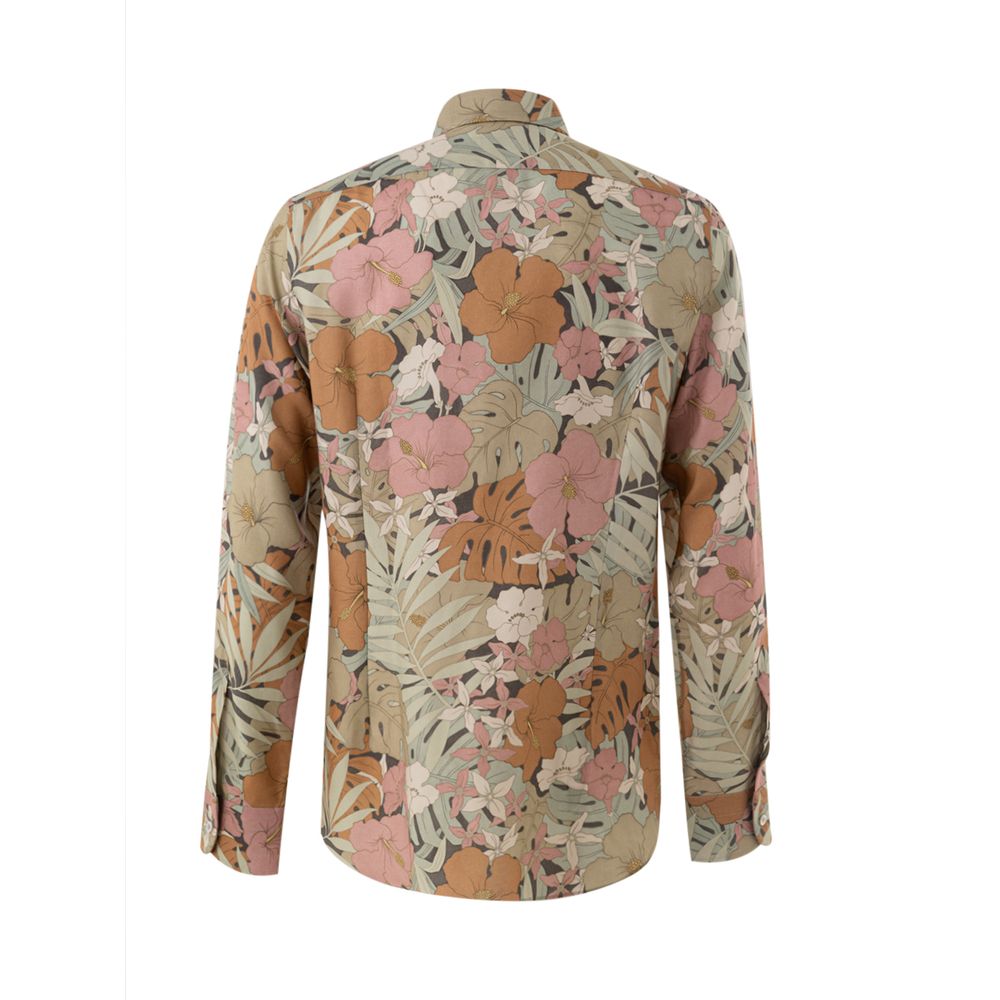 Tom Ford Multicolor Lyocell Pattern Men's Shirt