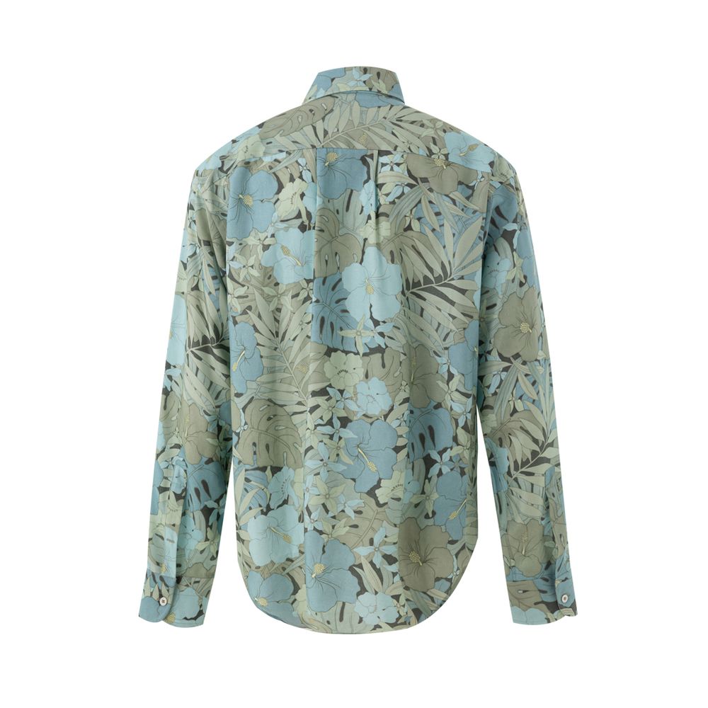 Tom Ford Blue Lyocell Pattern Men's Shirt