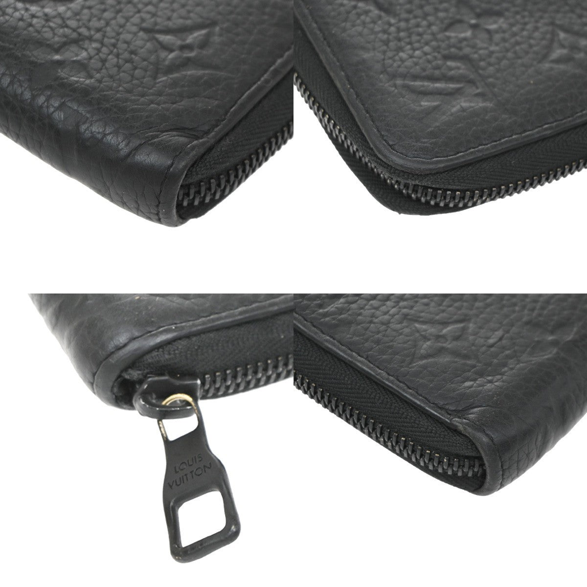 Louis Vuitton Clemence Monogram Empreinte Leather Black Leather Wallets Accessory (Pre-Owned)
