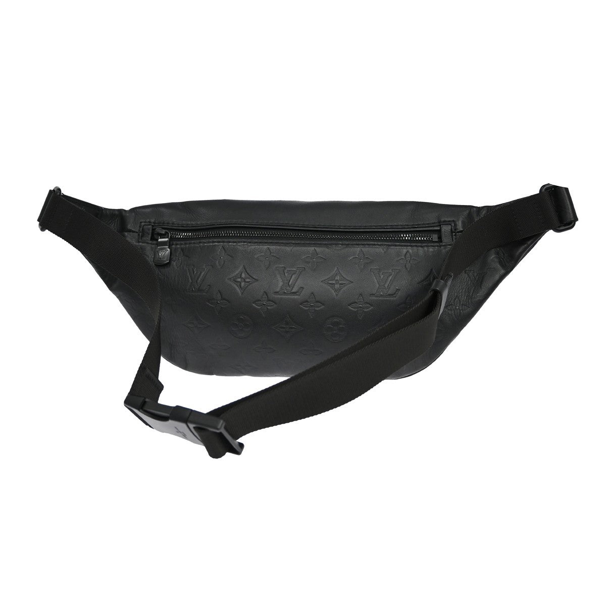 Louis Vuitton Discovery Bumbag Monogram Shadow Leather Black Leather Crossbody Bag Bag (Pre-Owned)