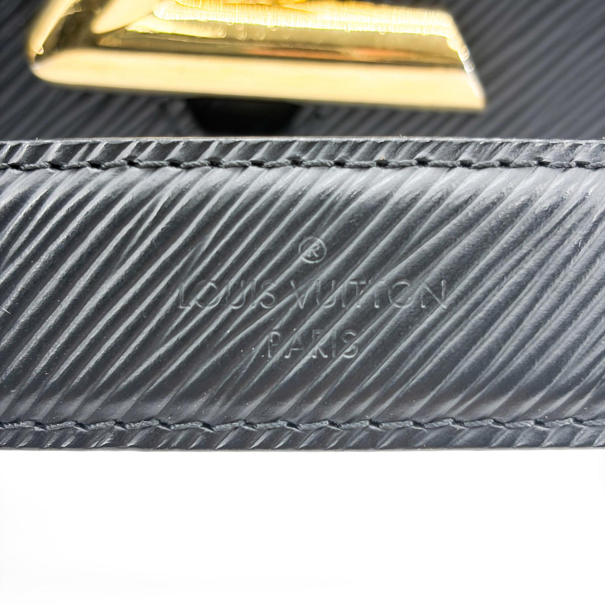 Louis Vuitton Twist Epi Leather Black Leather Handbag (Pre-Owned)