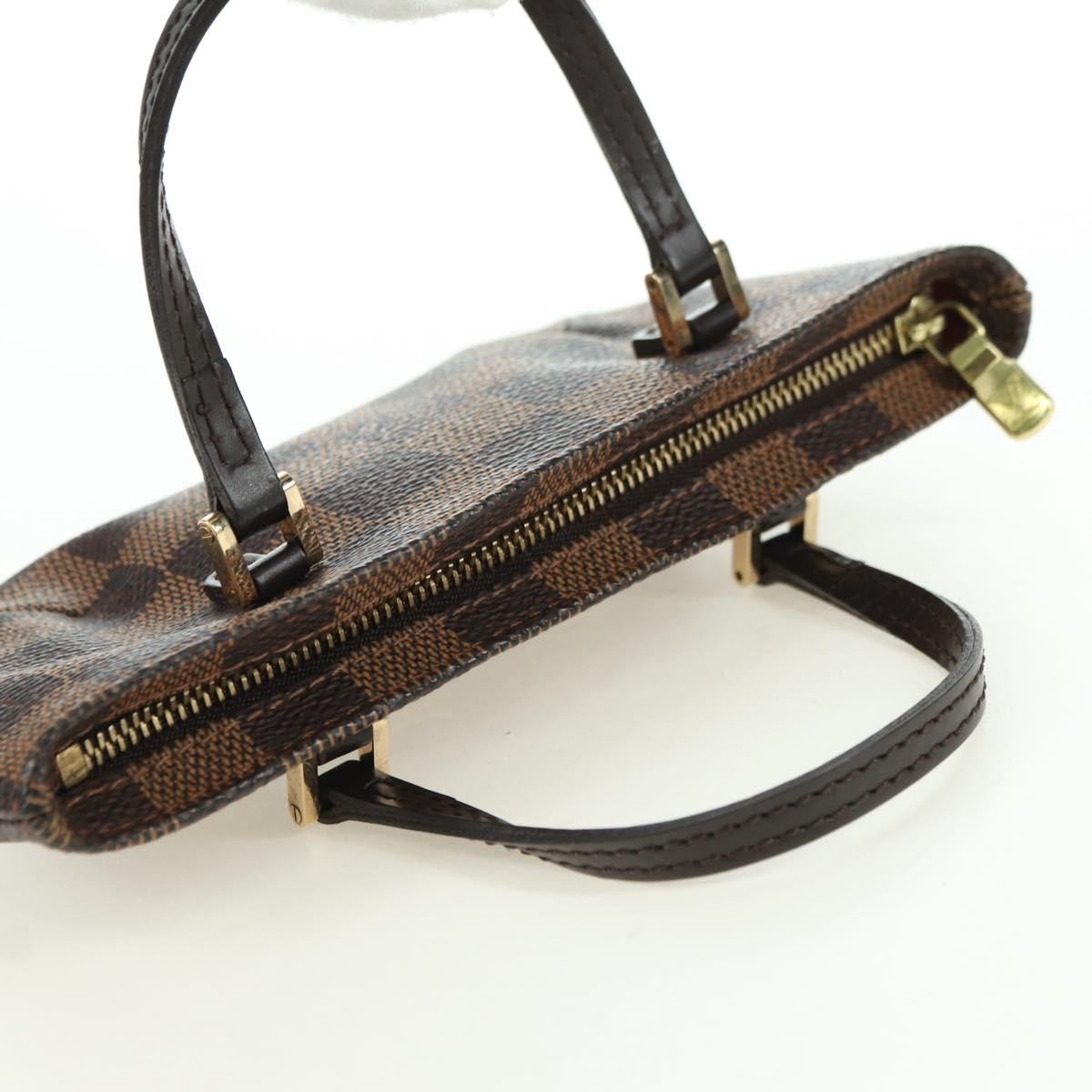 Louis Vuitton Manosque Pochette Damier Ebene Brown Canvas Clutche & Pouche Bag (Pre-Owned)
