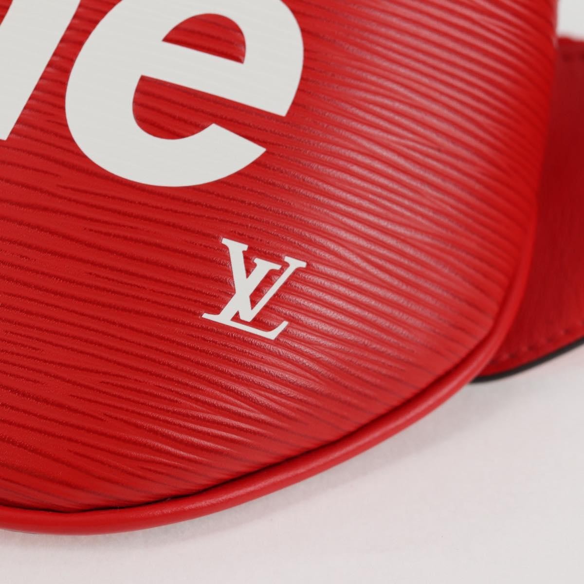 Louis Vuitton Louis Vuitton X Supreme Waist Epi Leather Red Leather Clutche & Pouche Bag (Pre-Owned)