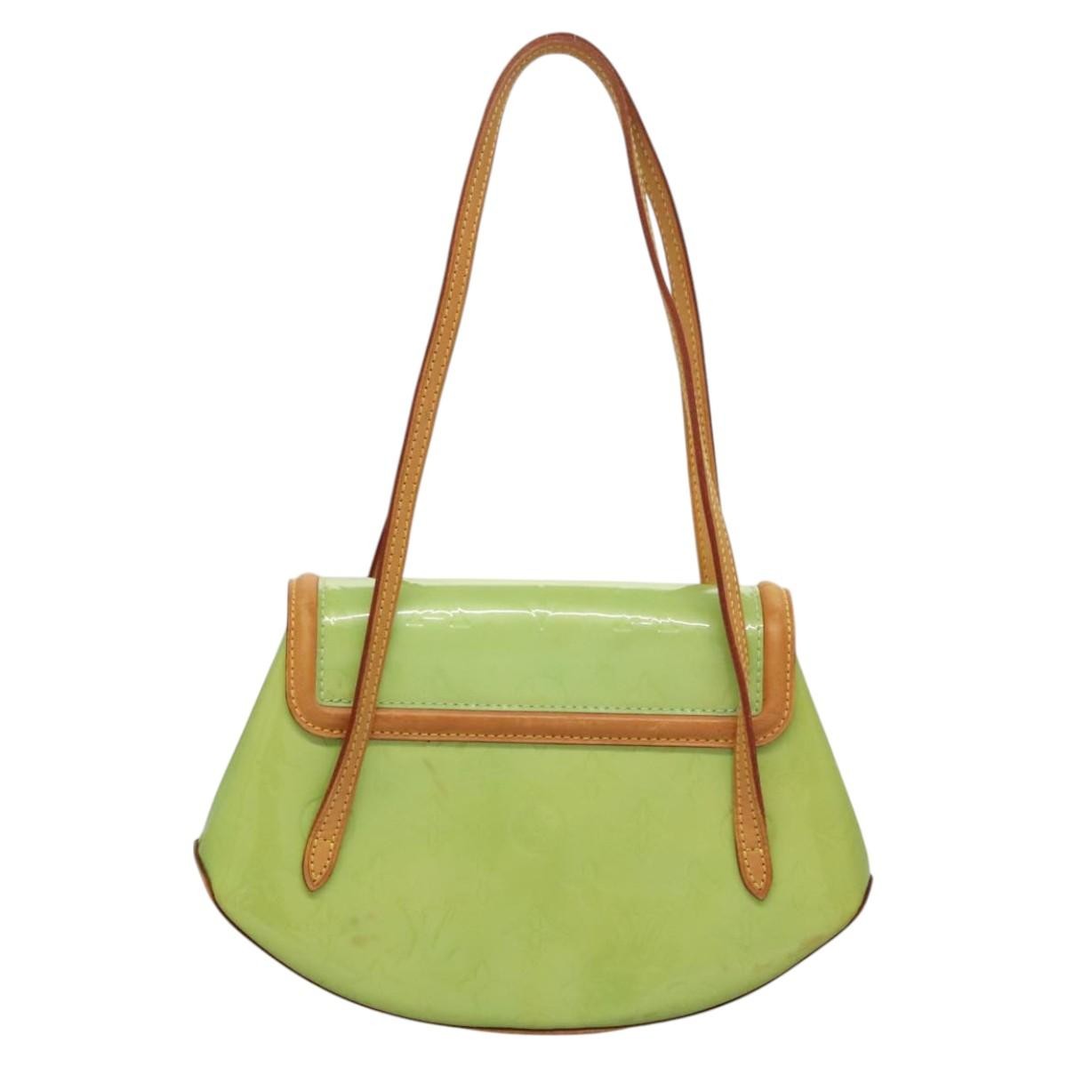 Louis Vuitton Biscayne Bay Monogram Vernis Green Patent_Leather Shoulder Bag Bag (Pre-Owned)
