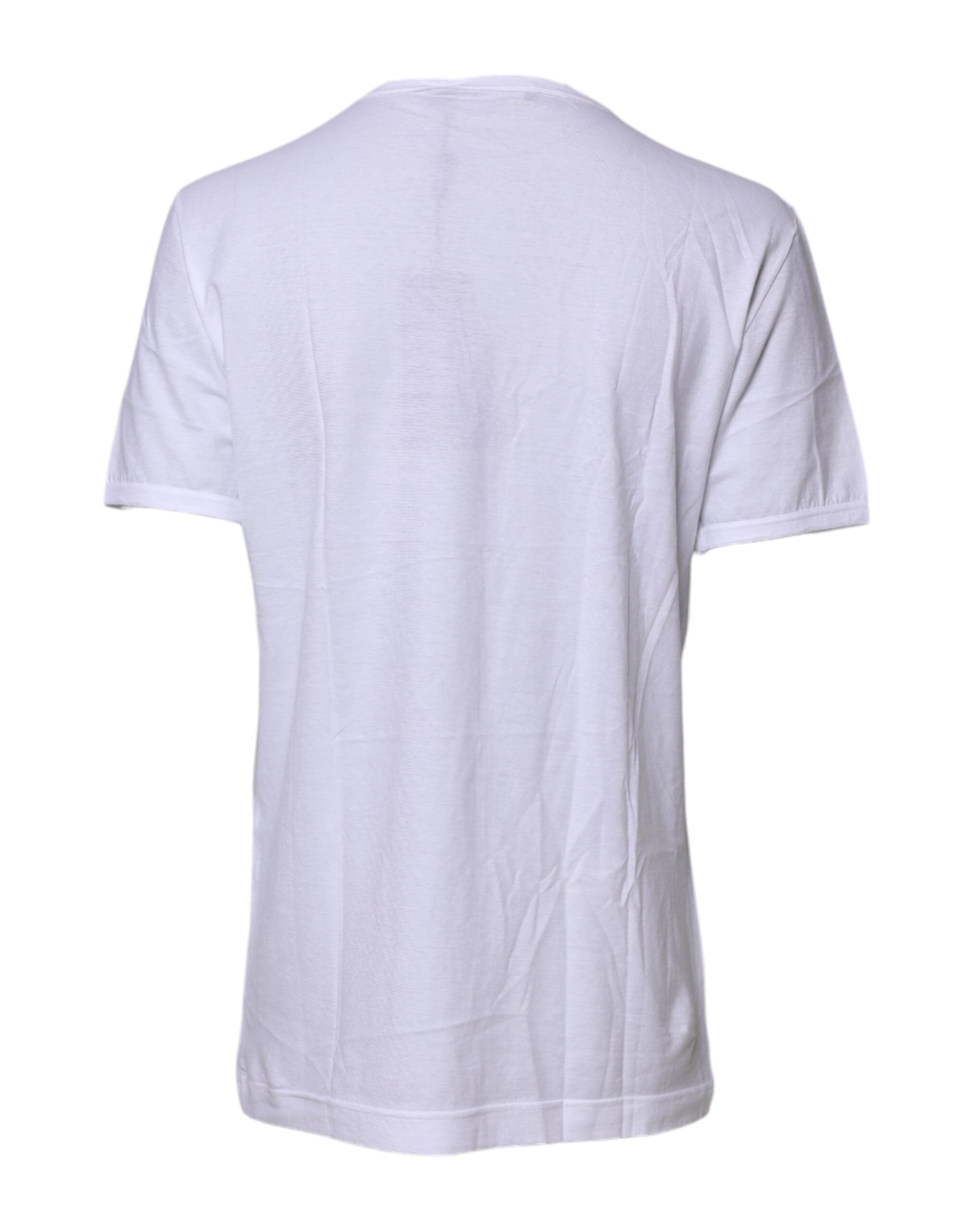 Dolce & Gabbana White Short Sleeves Round Neck Top Women's T-shirt (Pre-Owned)