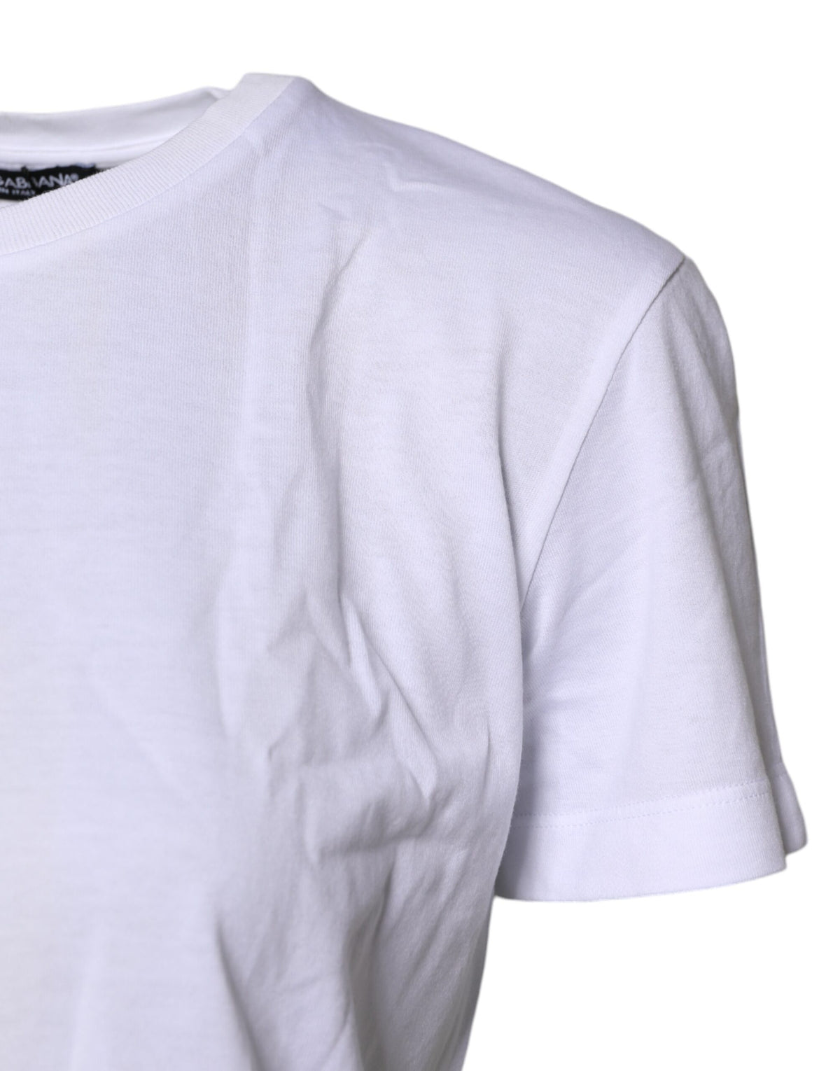 Dolce & Gabbana White Short Sleeves Round Neck Top Women's T-shirt (Pre-Owned)