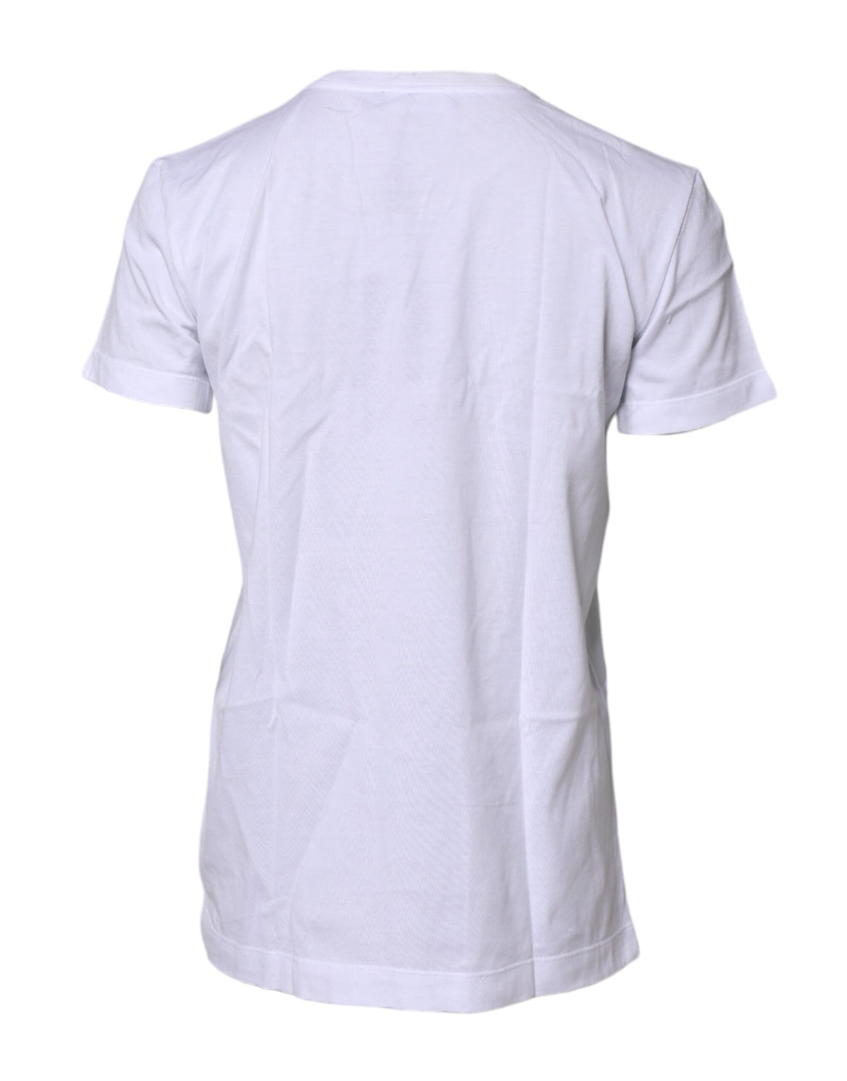 Dolce & Gabbana White Short Sleeves Round Neck Top Women's T-shirt (Pre-Owned)