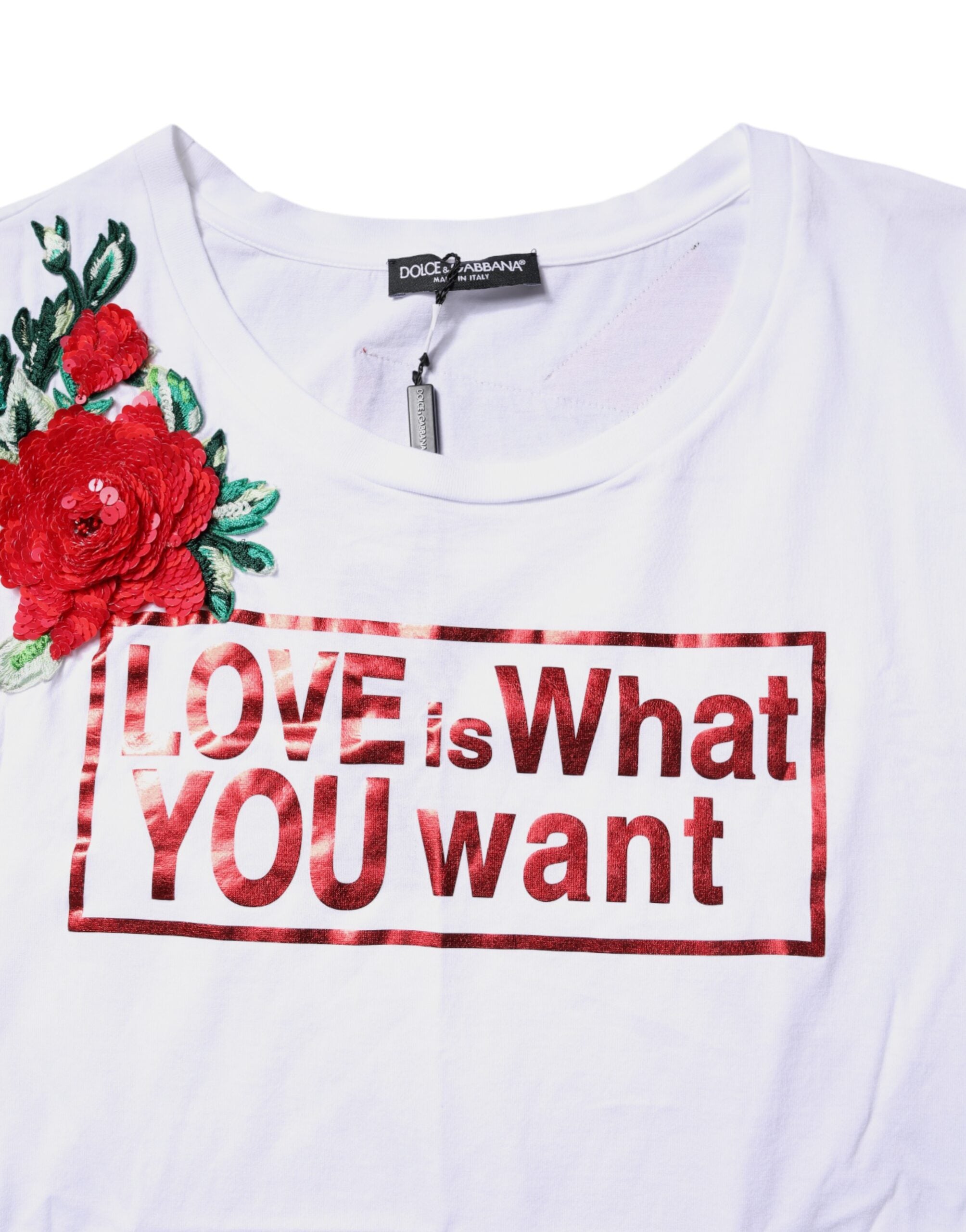 Dolce & Gabbana White Floral Graphic Print Sleeveless Tank Women's Top