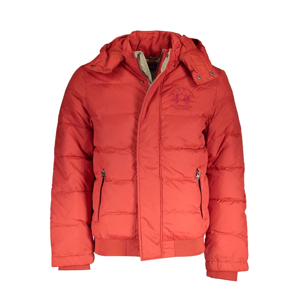 La Martina Orange Polyamide Men's Men's Jacket