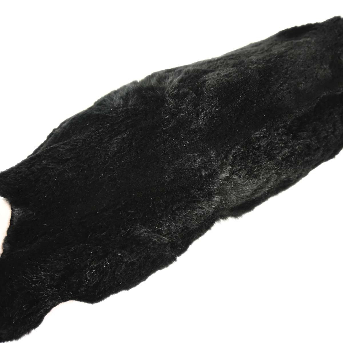 Chanel Chain Lapin Fur Black Rabbit Tote Bag Bag (Pre-Owned)