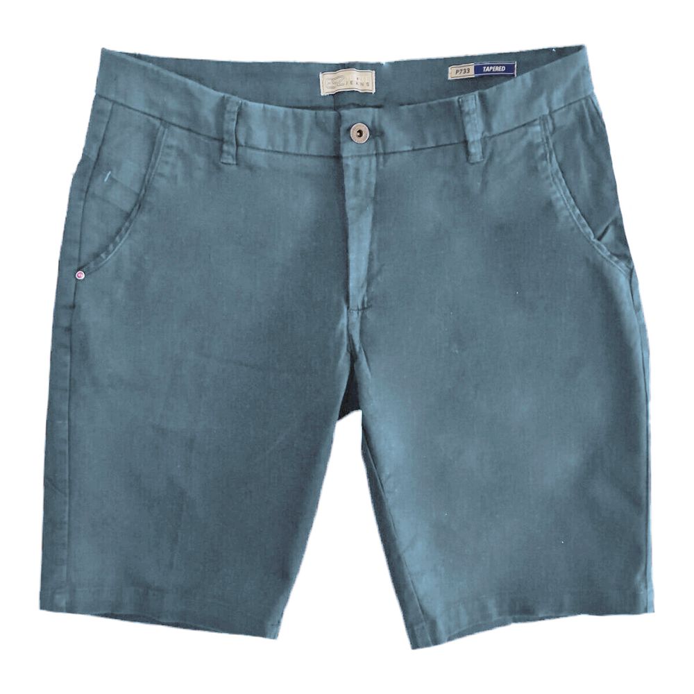 Yes Zee Light Blue Cotton Men Bermuda Men's Short