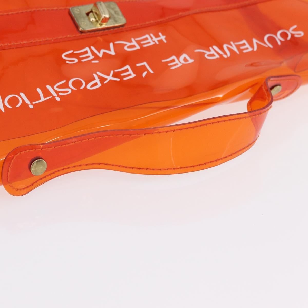 Hermes Kelly Souvenir Vinyl Orange Plastic Handbag (Pre-Owned)
