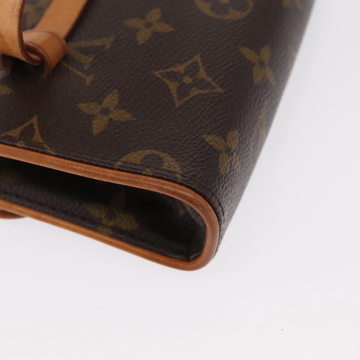Louis Vuitton Florentine Waist Monogram Canvas Brown Canvas Handbag (Pre-Owned)