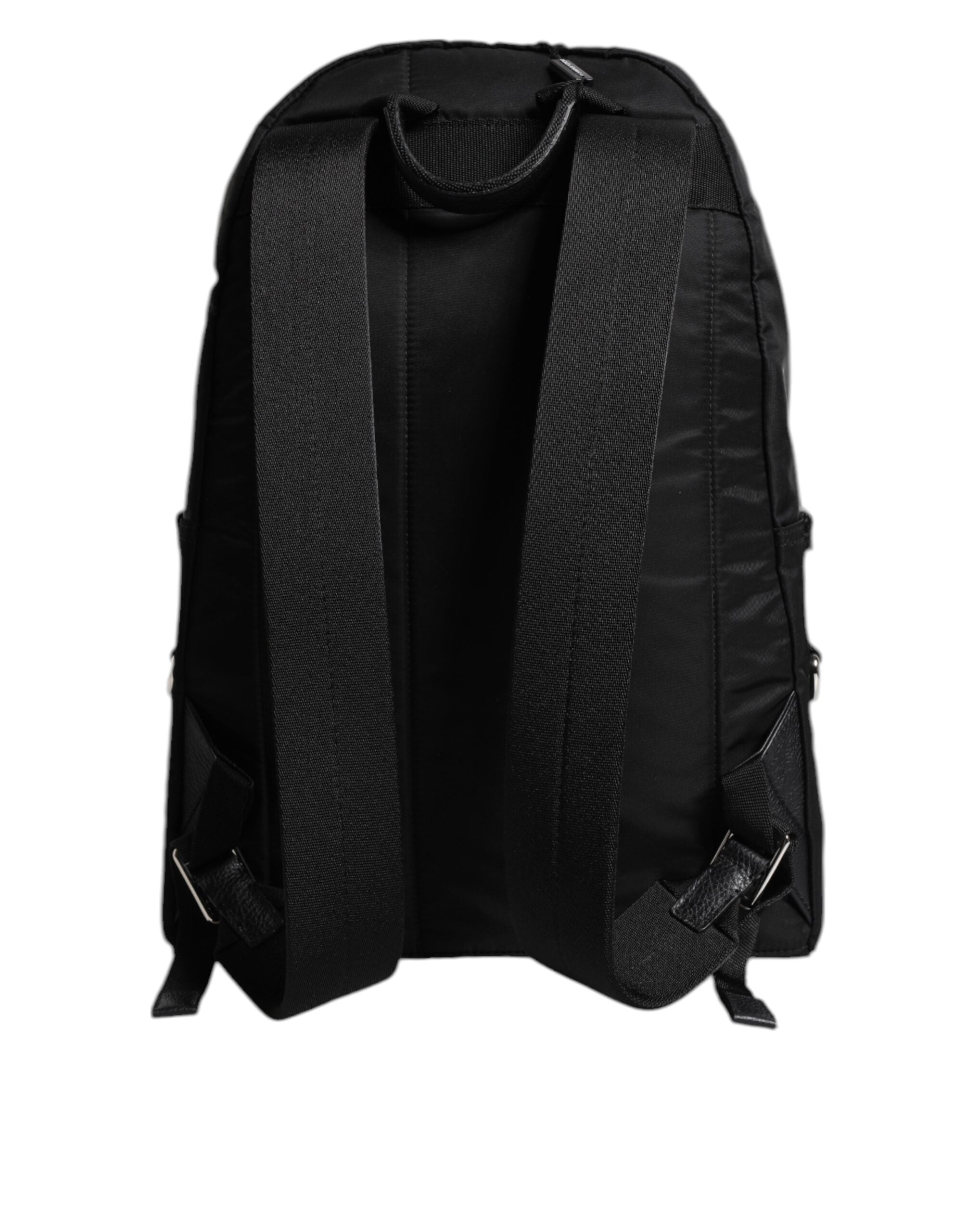 Dolce & Gabbana Black Nylon DG Crown Embellished Backpack VULCANO Men's Bag (Pre-Owned)