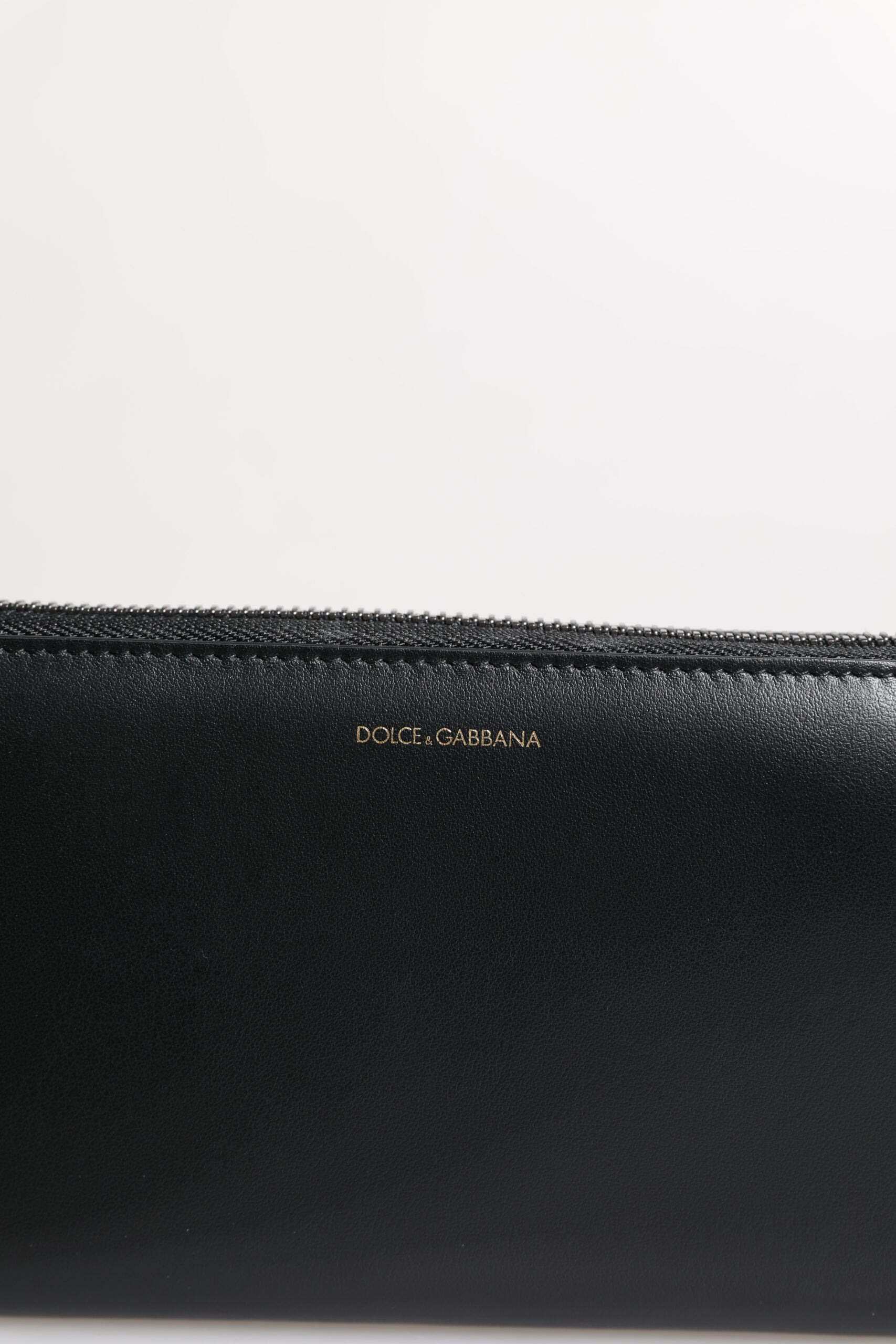 Dolce & Gabbana Black Blue Exotic Leather Embossed Continental Men's Wallet