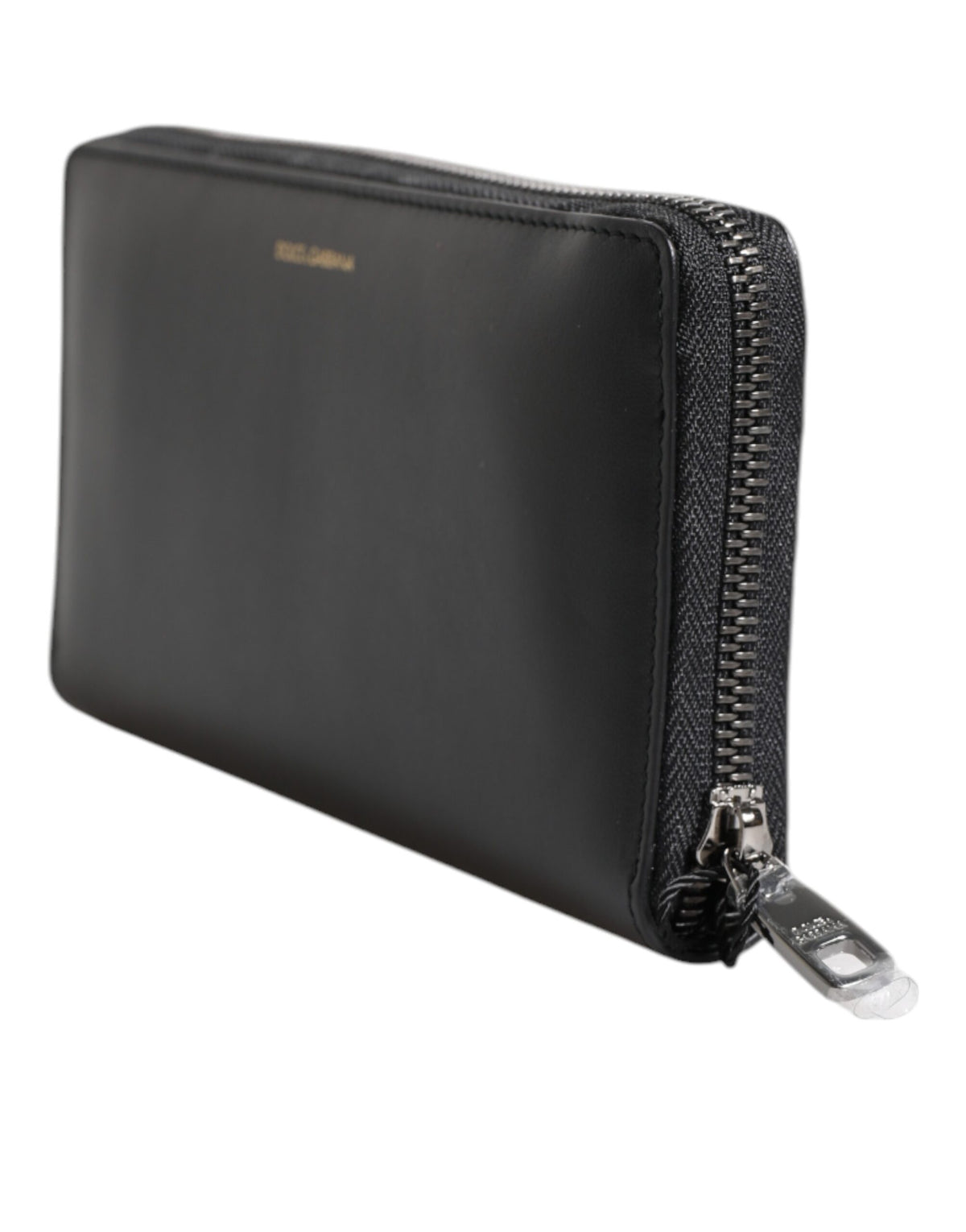 Dolce & Gabbana Black Blue Exotic Leather Embossed Continental Men's Wallet