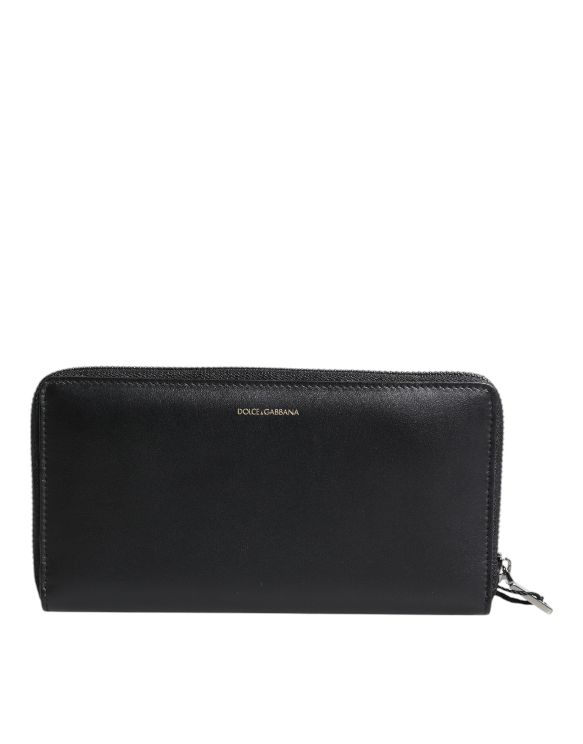 Dolce & Gabbana Black Blue Exotic Leather Embossed Continental Men's Wallet (Pre-Owned)