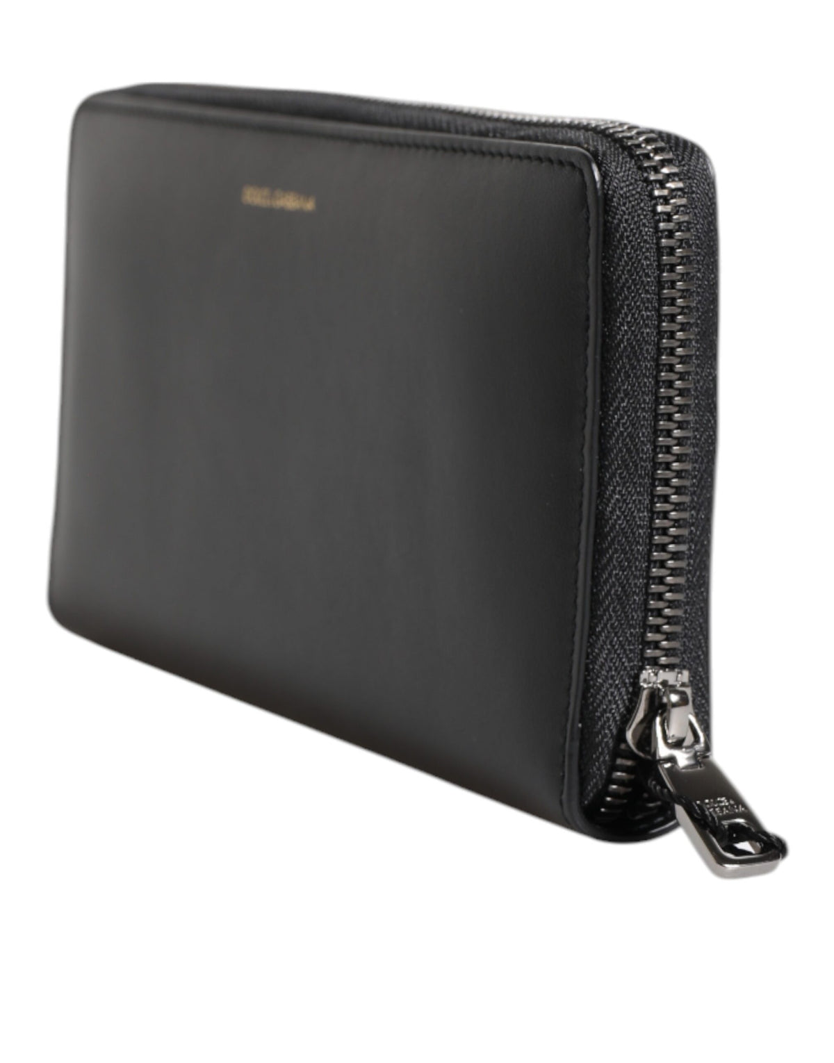 Dolce & Gabbana Black Blue Exotic Leather Embossed Continental Men's Wallet (Pre-Owned)