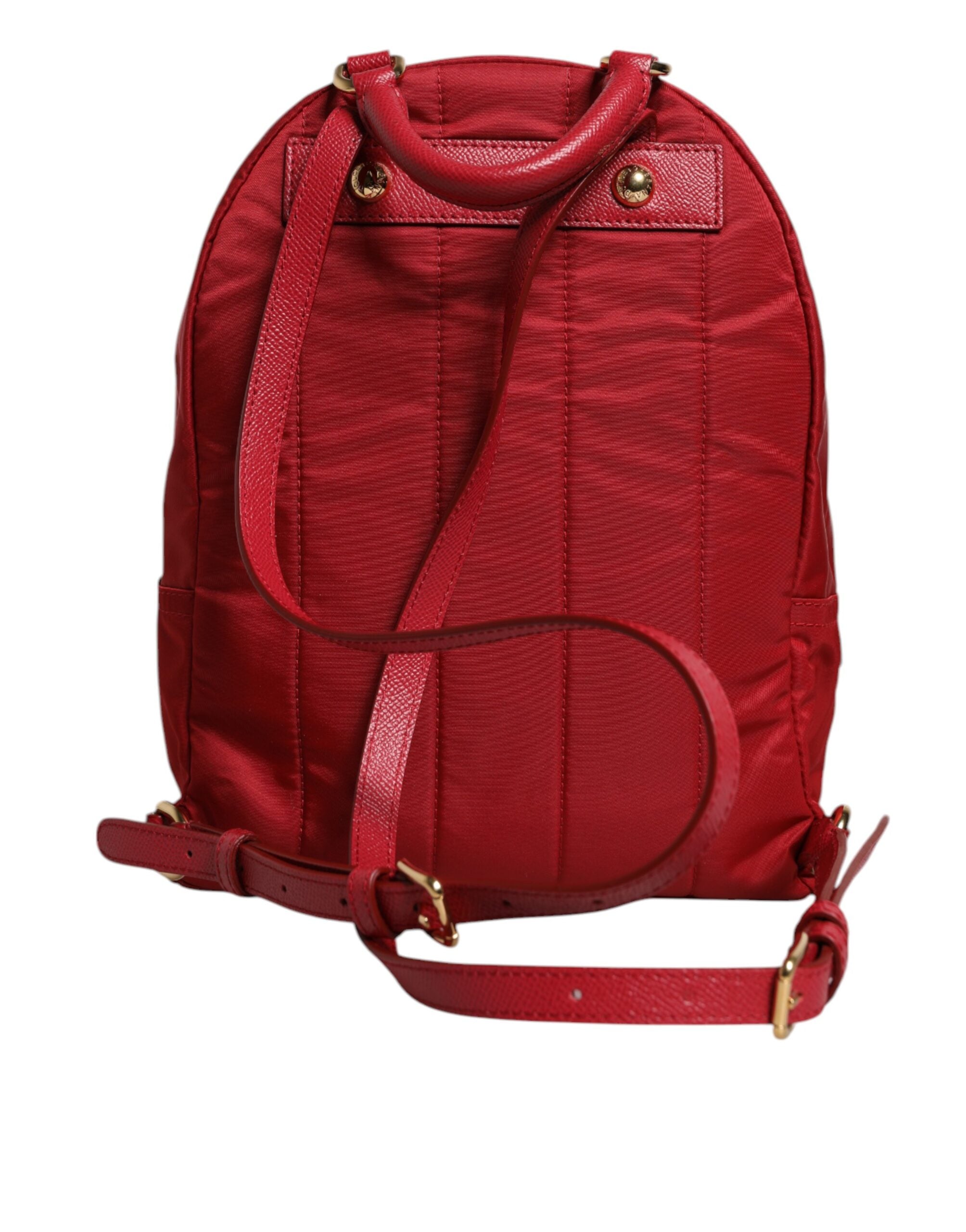 Dolce & Gabbana Red #DGFAMILY VULCANO Embellishment Backpack Women's Bag