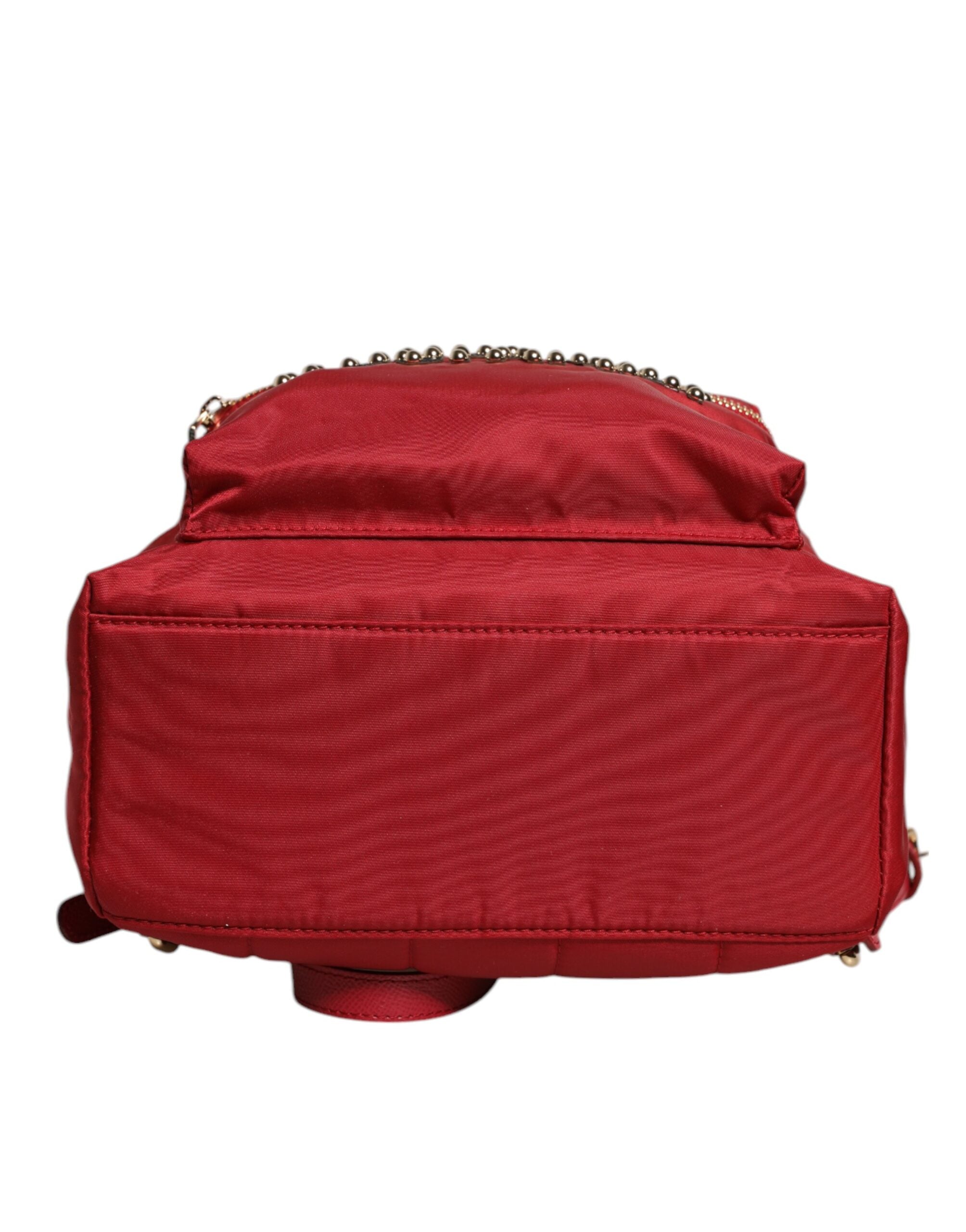 Dolce & Gabbana Red #DGFAMILY VULCANO Embellishment Backpack Women's Bag