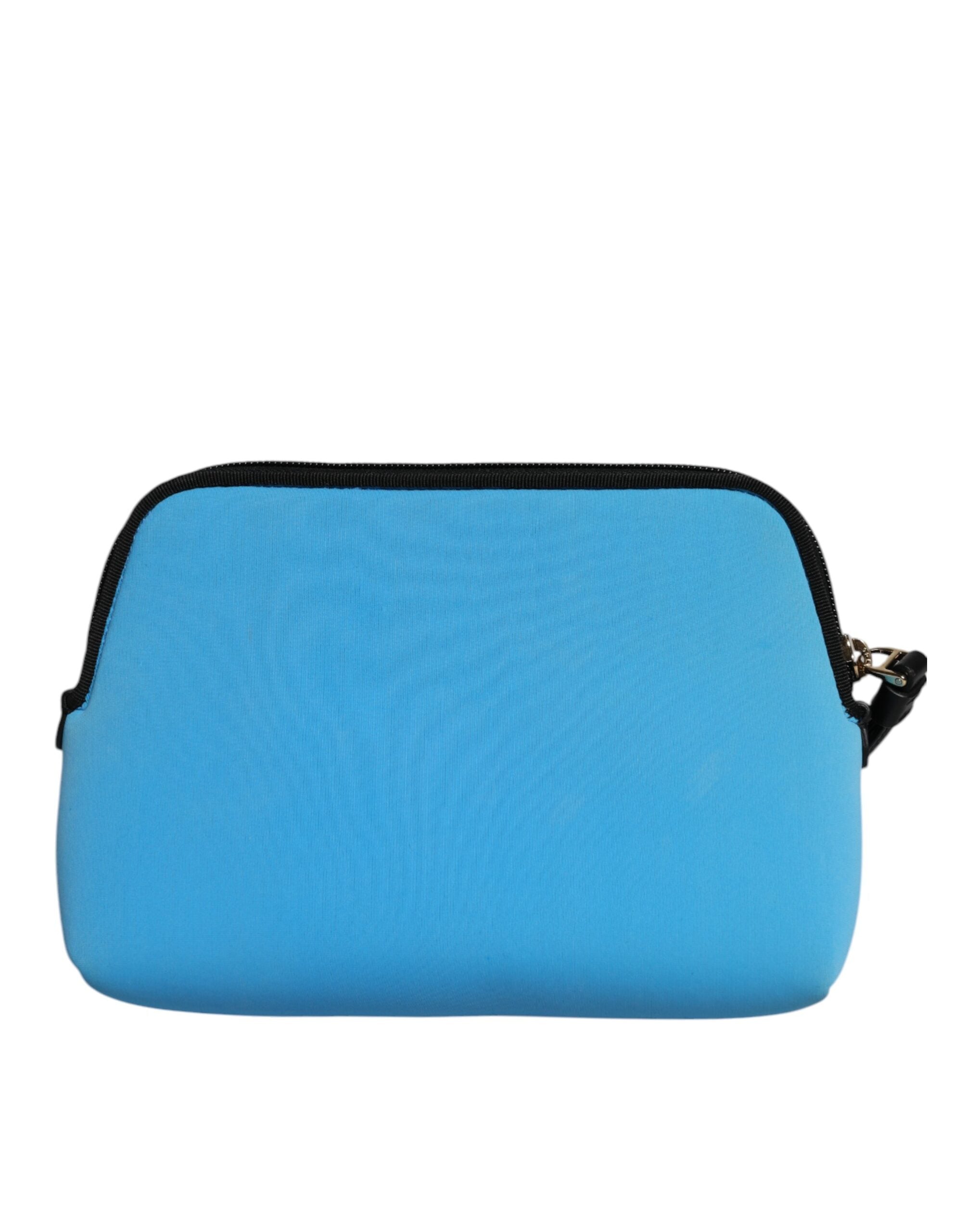 Dolce & Gabbana Blue DG Logo Print Clutch Zip Borse Pouch Women's Bag (Pre-Owned)