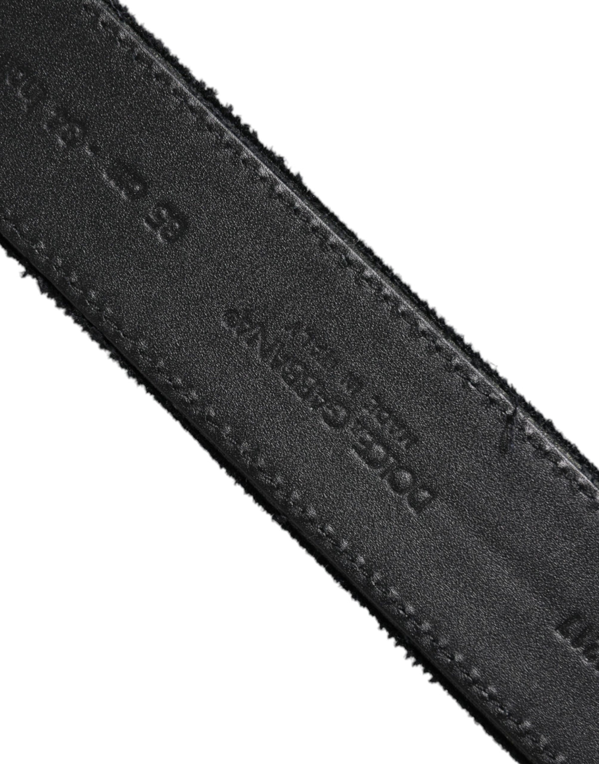 Dolce & Gabbana Black Cotton Silver Tone Metal Buckle Men's Belt