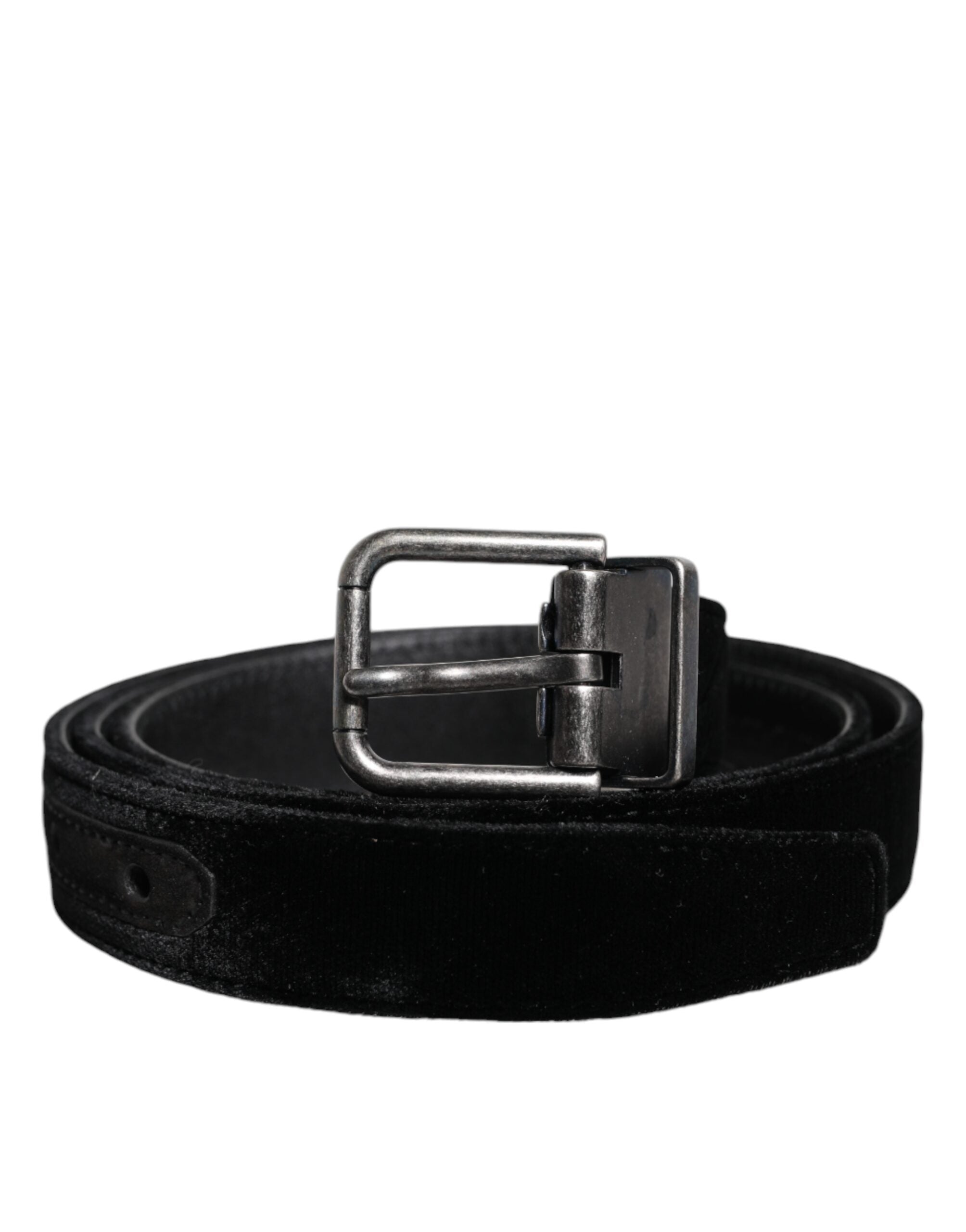 Dolce & Gabbana Black Leather Metal Buckle Classic Men's Belt