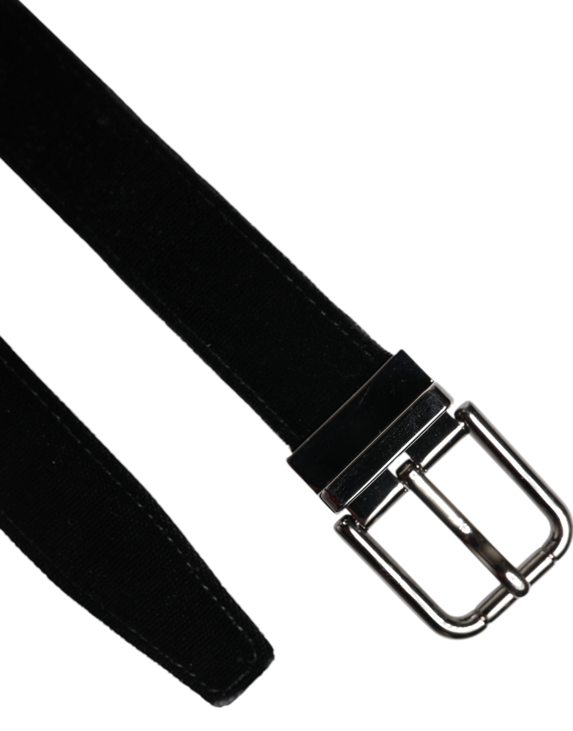 Dolce & Gabbana Black Leather Metal Buckle Classic Men's Belt