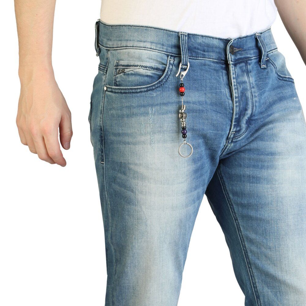 Yes Zee Blue Cotton Men's Slim Fit Men's Jean