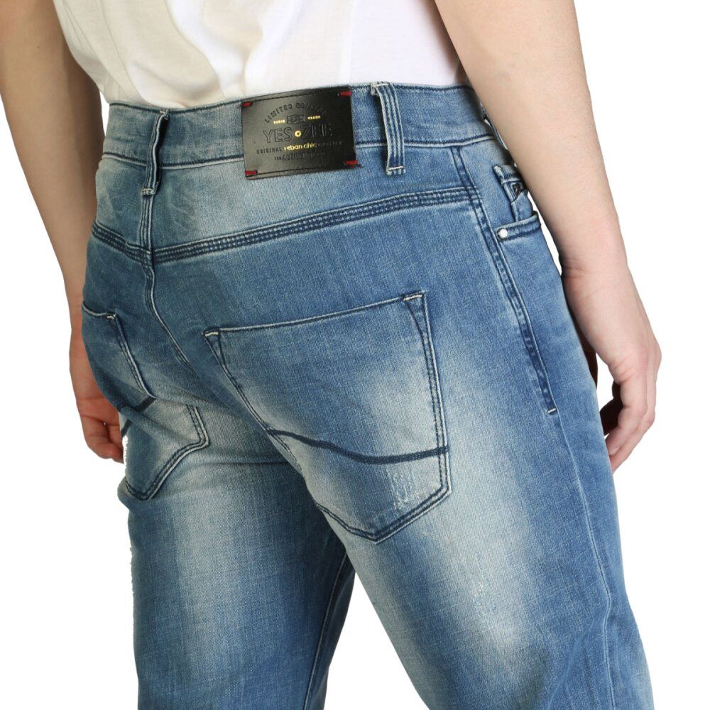 Yes Zee Blue Cotton Men's Slim Fit Men's Jean