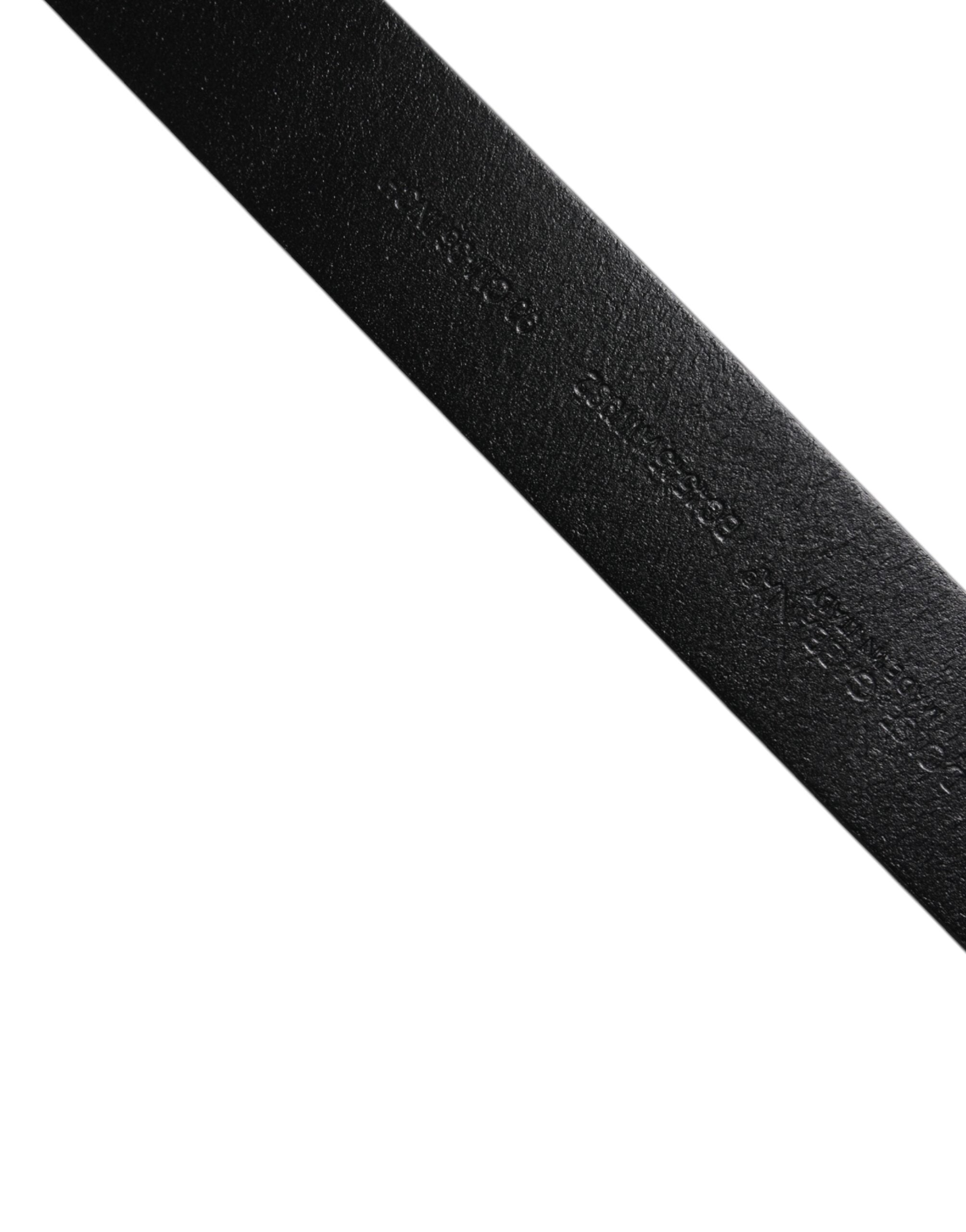 Dolce & Gabbana Brown Calf Leather Classic Metal Buckle Men's Belt