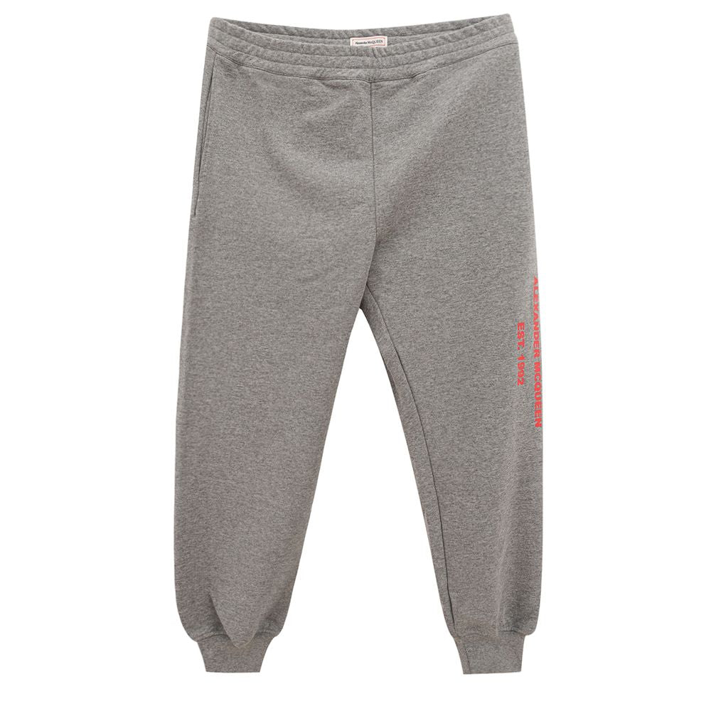 Alexander McQueen Gray Cotton Athletic Women's Pants