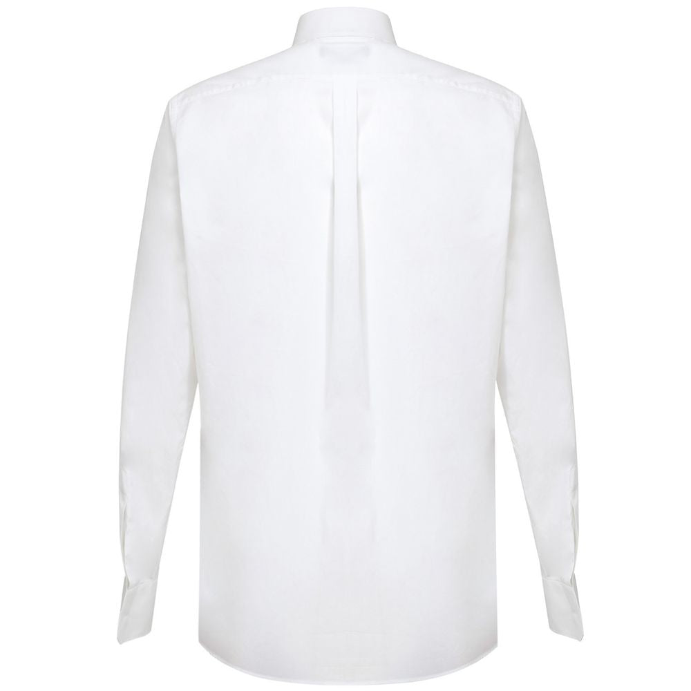 Dolce & Gabbana White Cotton Dress Men's Shirt