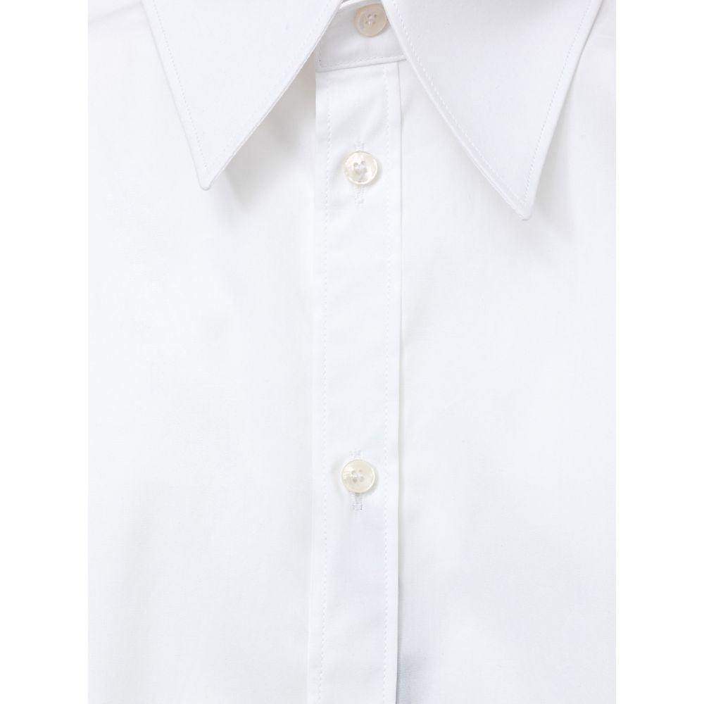 Dolce & Gabbana White Cotton Dress Men's Shirt